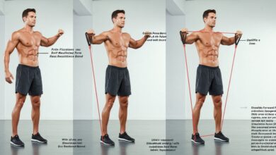 Shoulder Forward Flexion with Resistance Band