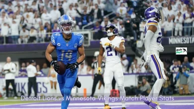 detroit lions vs minnesota vikings match player stats