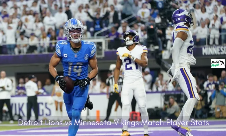 detroit lions vs minnesota vikings match player stats
